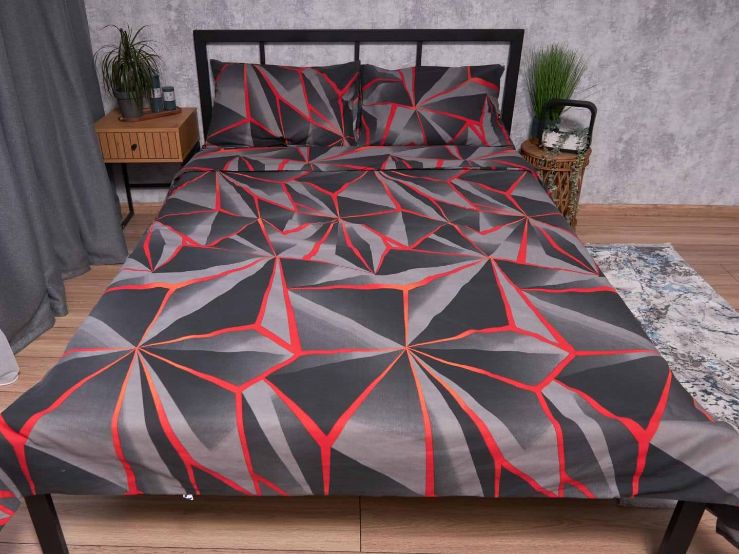 Комплект постельного белья Moon&Star Бязь Gold Люкс Geometry 175х210 нав. 2х40х60 (MS-820002233)