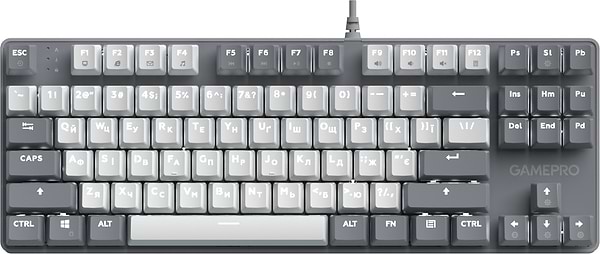 Фото - Клавиатура проводная GamePro Genesis Metallic Outemu Red Swithes USB Gray (MK110G)