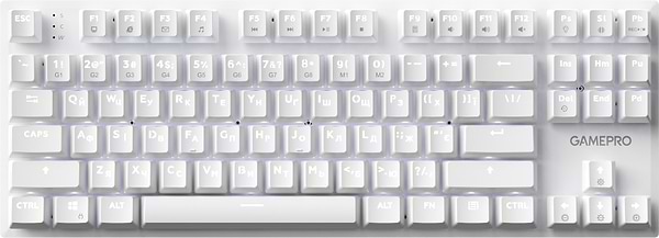 Фото - Клавиатура проводная GamePro Genesis Joker Outemu Red Swithes USB White (MK124W)