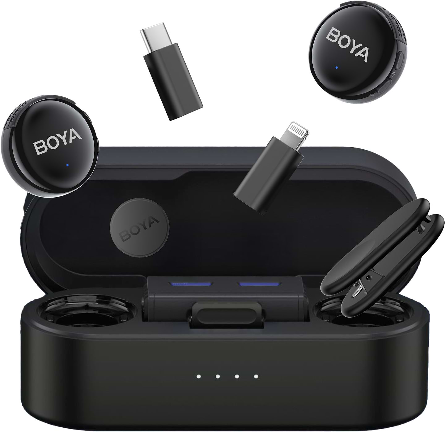 Мікрофон для смартфона Boya LINK 3-01 Type-C/TRS/Lightning Black - Фото 1