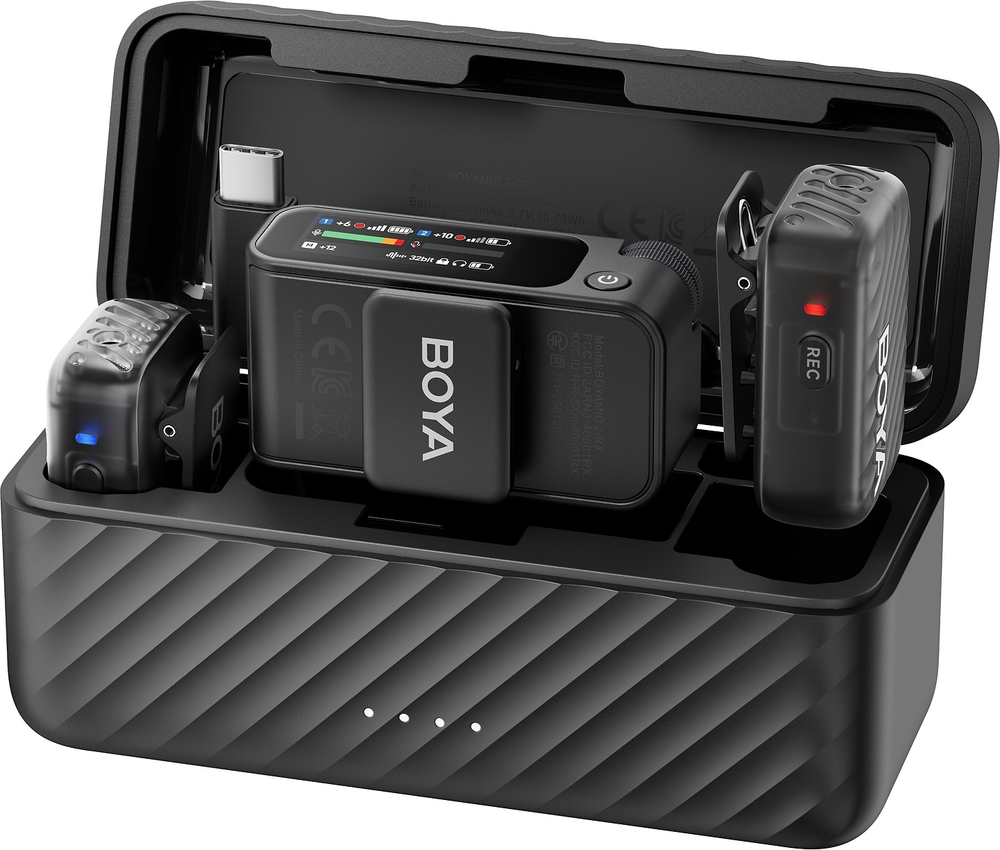 Мікрофон для смартфона Boya MIC 2-02 Type-C/TRS Black - Фото 1