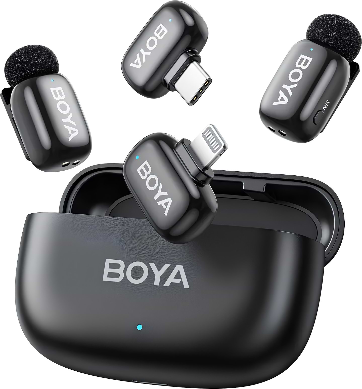 Мікрофон для смартфона Boya mini-12 Type-C/Lightning Black - Фото 1