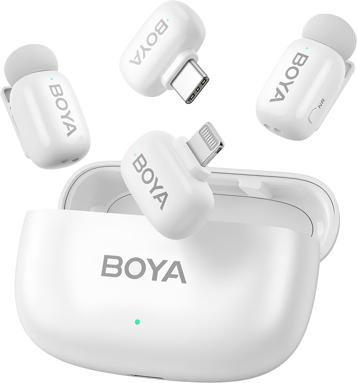Мікрофон для смартфона Boya mini-13 Type-C/Lightning White - Фото 1