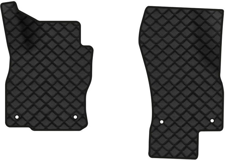 Коврики из экокожи в салон авто передние EVAtech для Superb (B8) Skoda 2015-2024 3 поколение Combi EU (SK3278ALH2AV4BBB)