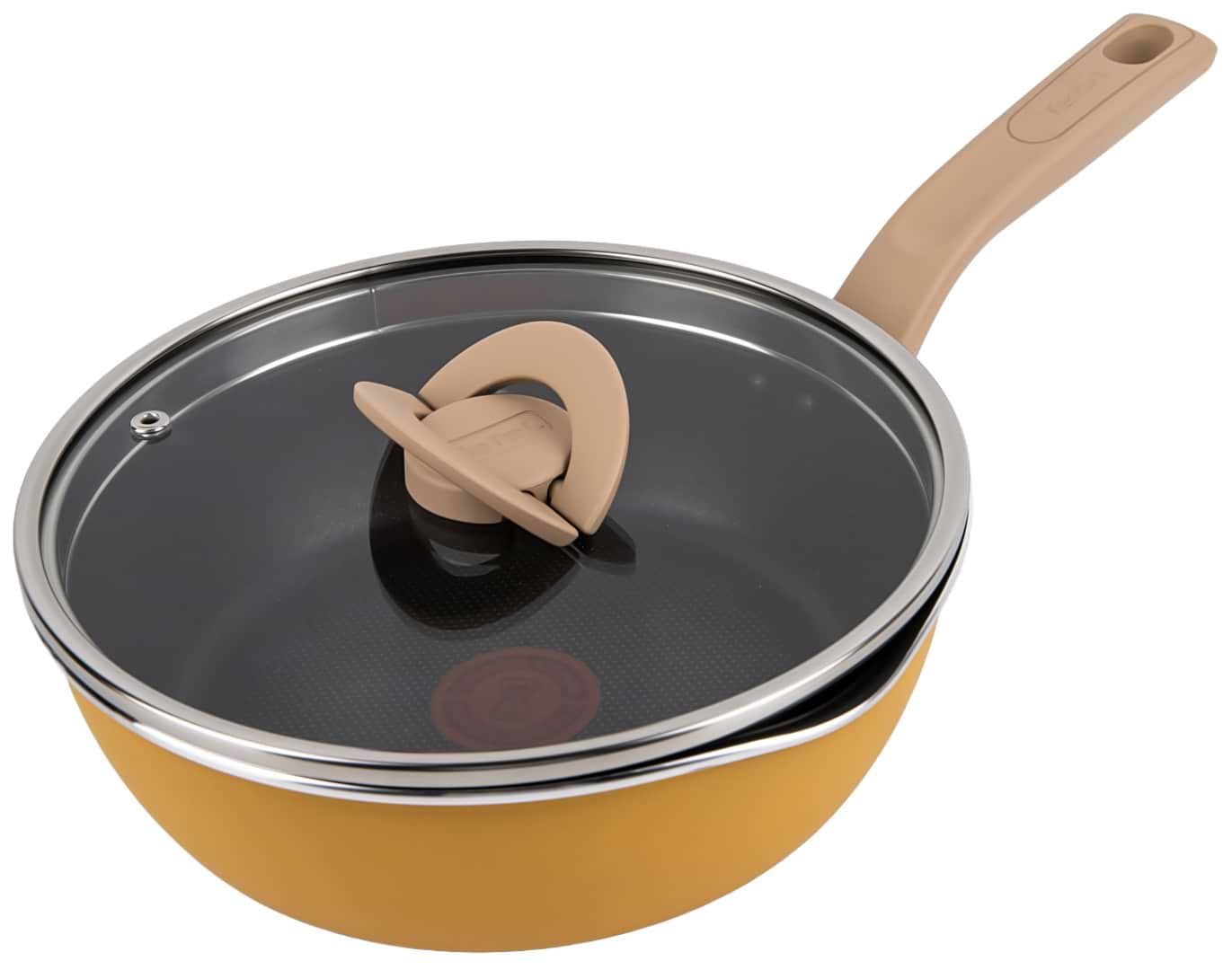 Сковорода універсальна Tefal G1808604 22 см (2,2 л), жовта з кр - Фото 1