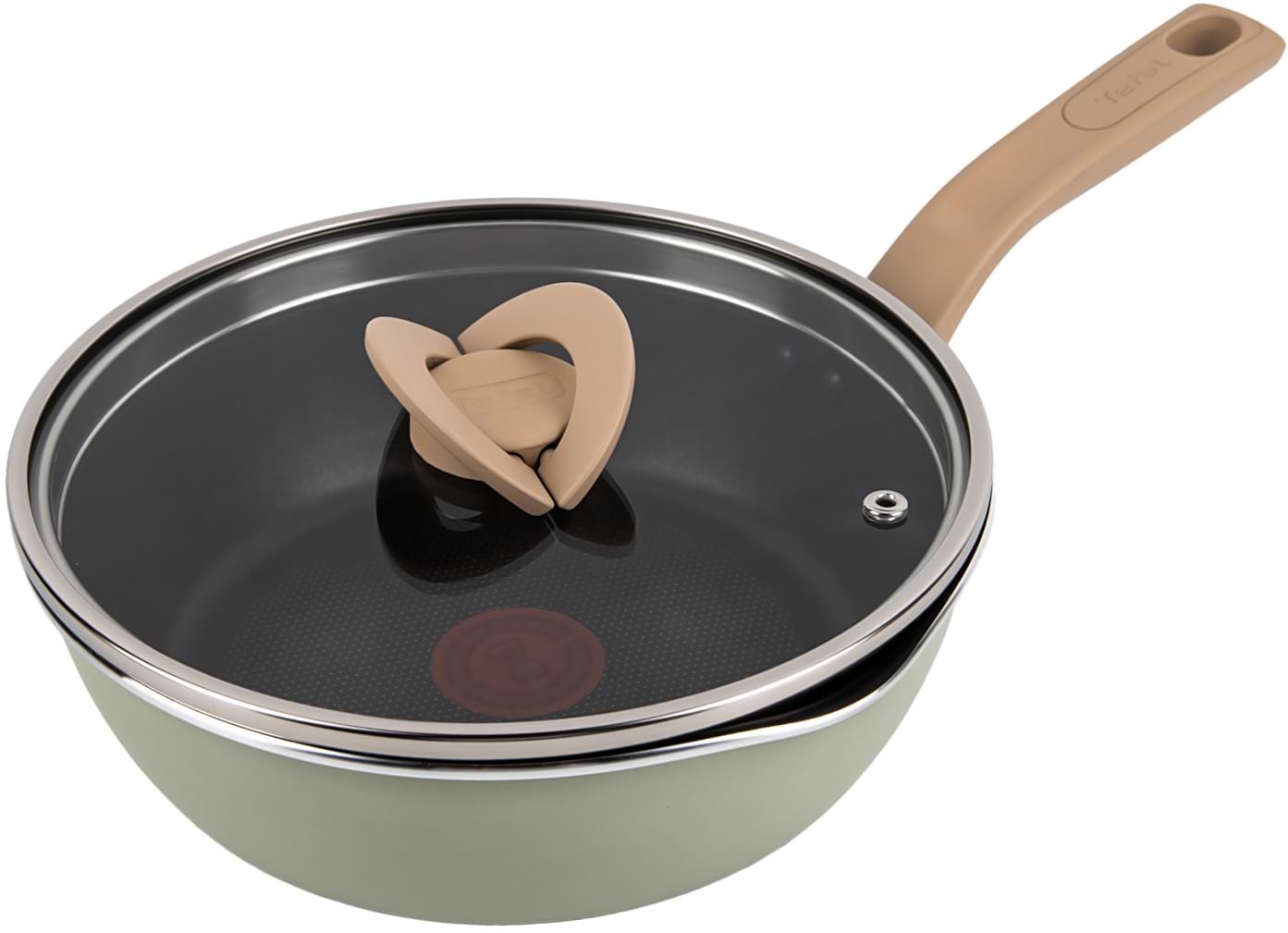 Купить Сковорода универсальная Tefal G1748604 22 см (2,2 л), оливковая с кр - Фото 1 Сковорода универсальная Tefal G1748604 22 см (2,2 л), оливковая с кр - Фото 1