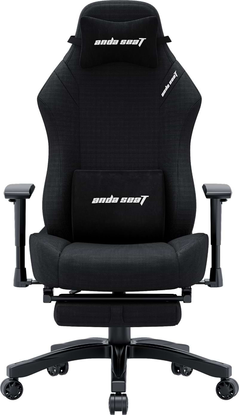 Кресло для геймеров Anda Seat Luna Pro Size L Black Fabric (AD18T-44-B-F) - Фото 1