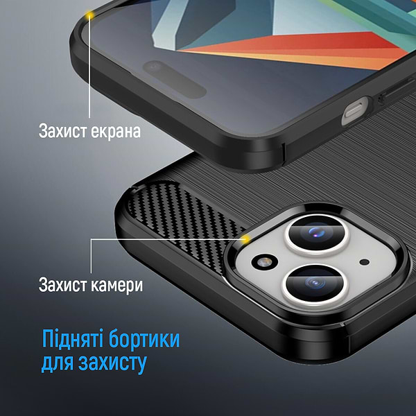 Фото - Чохол для смартфону Colorway TPU Сarbon for Samsung Galaxy A37, black (CW-CTCbSGA376-BK)
