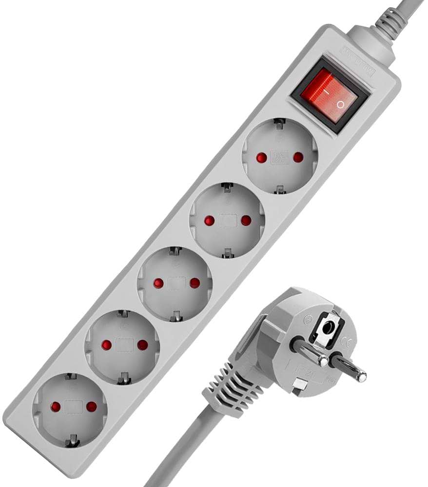 Мережевий фільтр Logan 5 розеток 1.8m (SFG5-1.8) - Фото 1