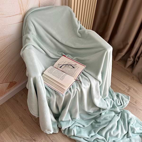 Фото - Плед євро Lelit Фланель Ментол 200х220 см (1195844)