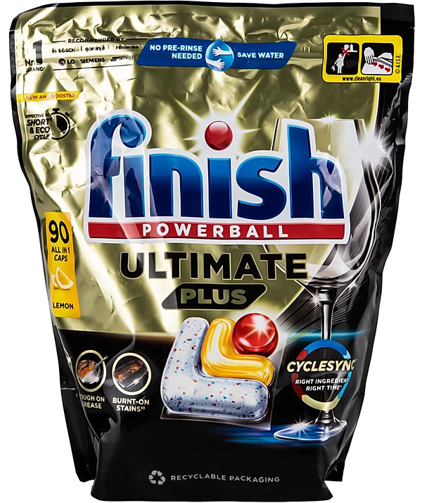 Фото - Таблетка для посудомоечной машины Finish Ultimate Plus All in 1, 90 шт