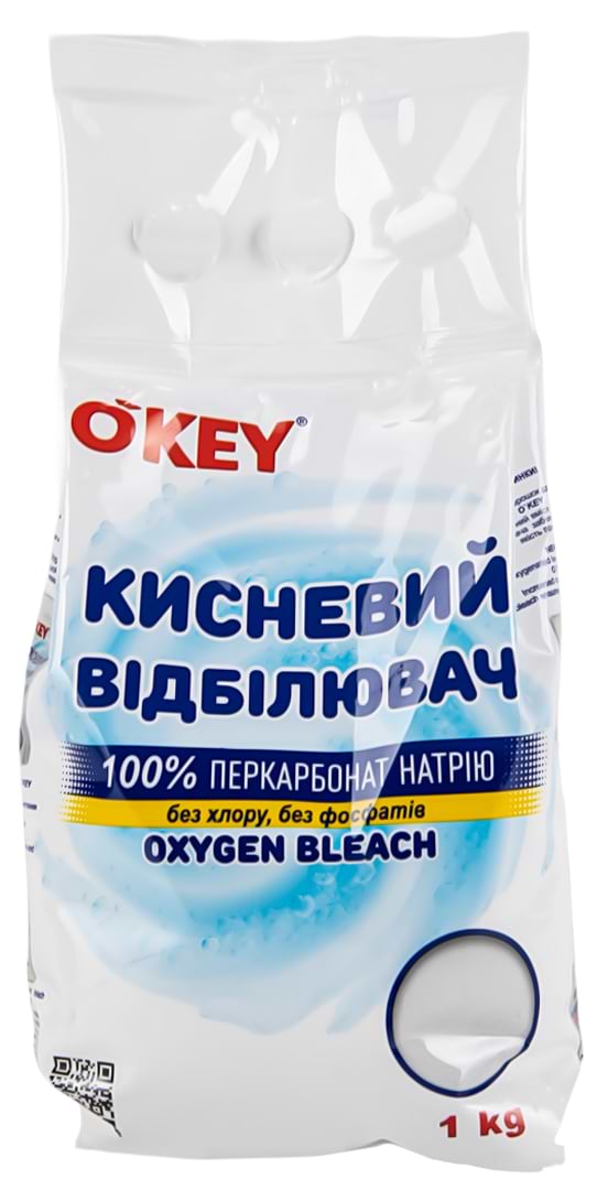 Купити Засіб для видалення плям O'key кисневий 100% 1кг - Фото 1 Засіб для видалення плям O'key кисневий 100% 1кг - Фото 1