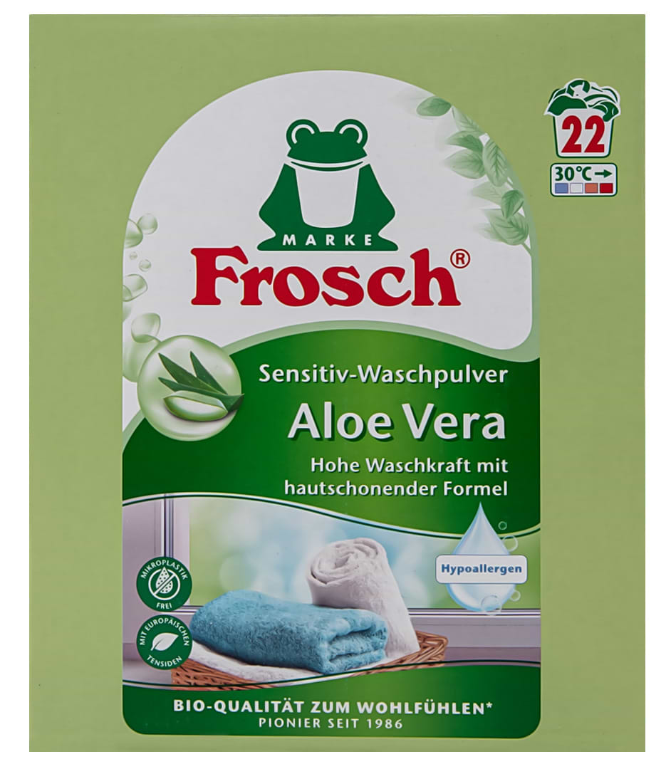 Купить Стиральный порошок Frosch концентрат Цвет Алоэ Вера 1,45кг - Фото 1 Стиральный порошок Frosch концентрат Цвет Алоэ Вера 1,45кг - Фото 1