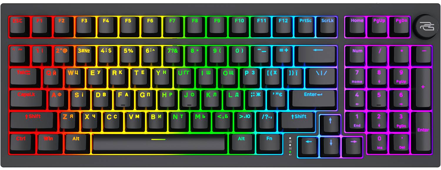 Клавиатура беспроводная игровая Proove Gaming Slicker Pro (Ukraine Layout) Black (WKSLP0022401)