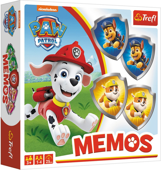 Фото - Настільна гра (3-4 роки) Trefl MEMOS Disney Щенячий патруль (24906)