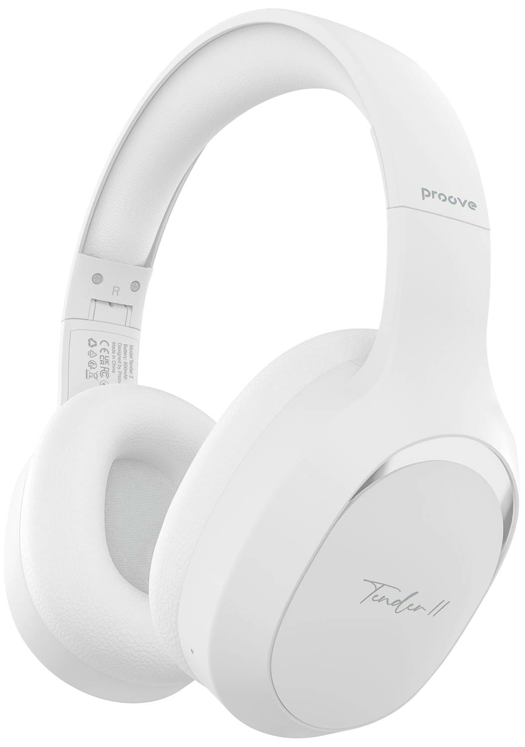 Навушники повнорозмірні бездротові Proove Tender 2 (APP) white (HPTR2001AP02)