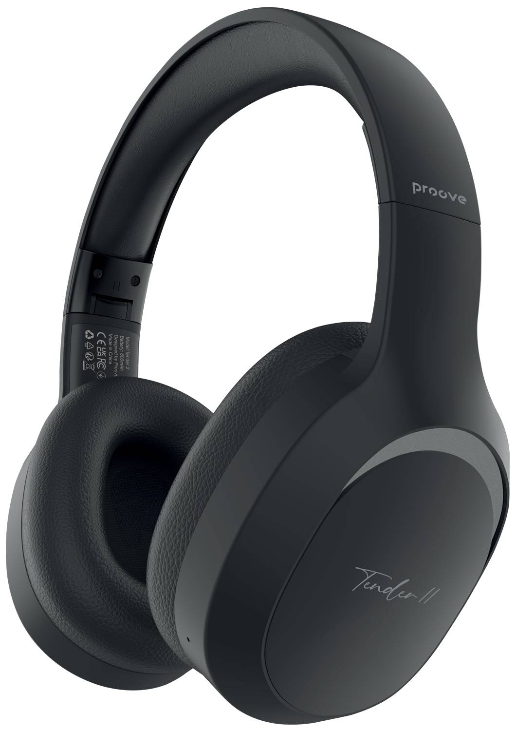 Навушники повнорозмірні бездротові Proove Tender 2 (APP) black (HPTR2001AP01)