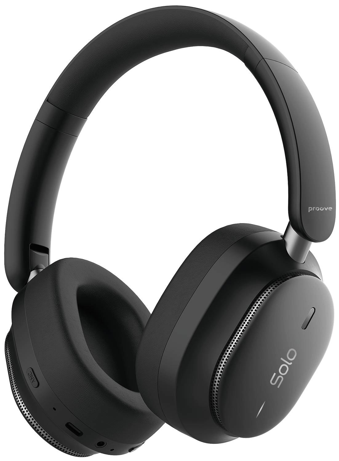 Навушники накладні бездротові Proove Solo with ANC (APP) Black (HPSL0001AP01)