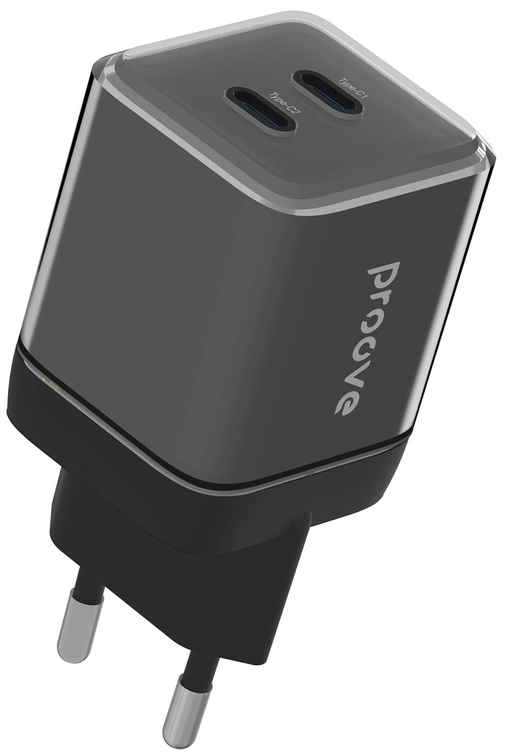 Мережевий зарядний пристрій Proove Pure GaN Max 67W (Type-C + Type-C) Black (WCPU67022201)