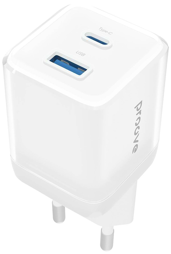 Фото - Мережевий зарядний пристрій Proove Pure GaN Plus 30W (Type-C + USB) White (WCPU30111202)