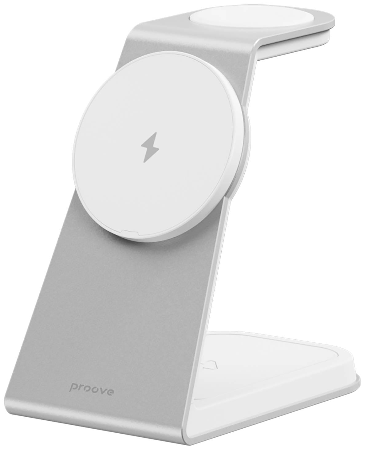 Бездротовий зарядний пристрій Proove Omni Power 3 in 1 White