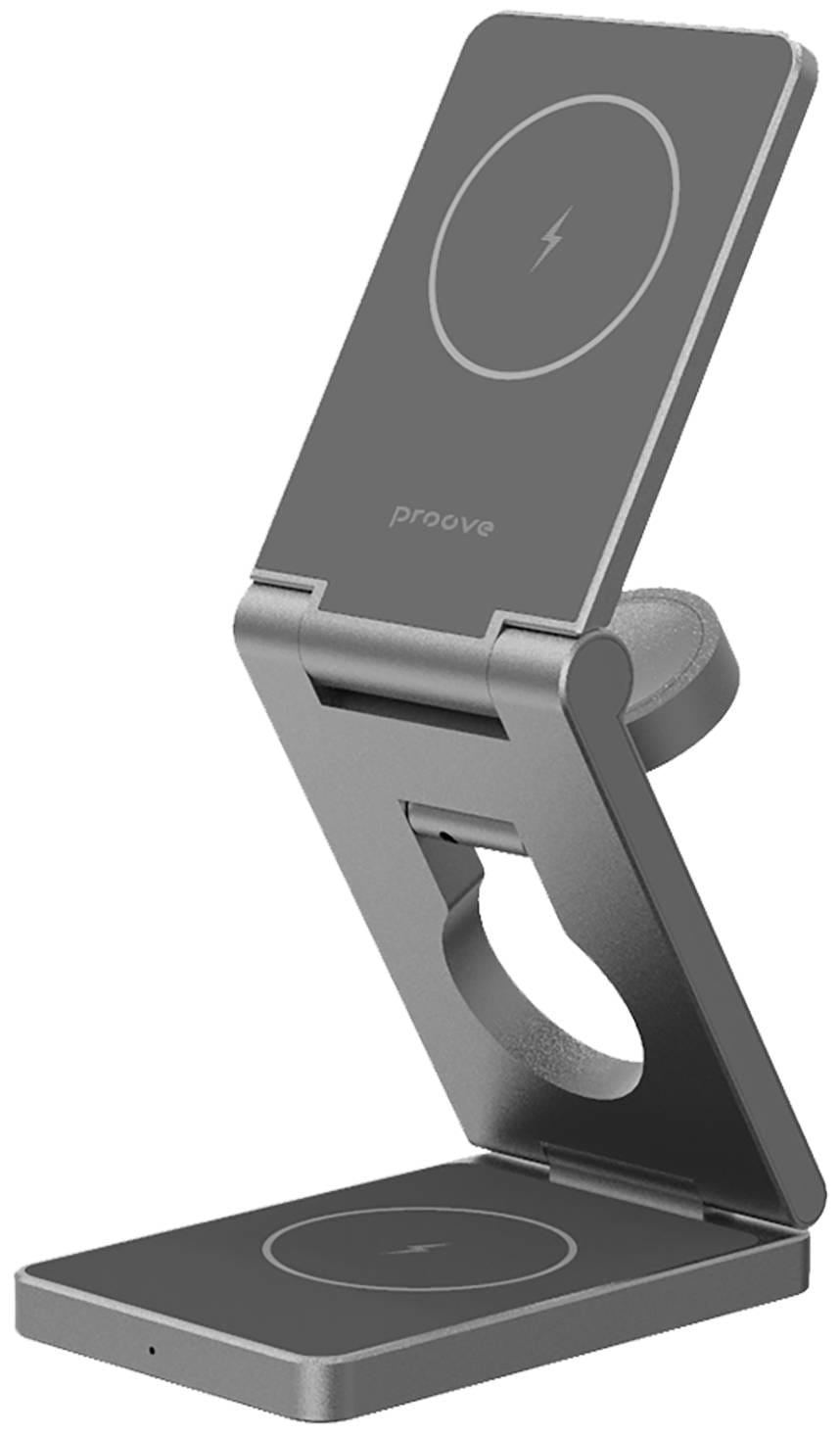 Бездротовий зарядний пристрій Proove Titan Volt 3 in 1 Gray