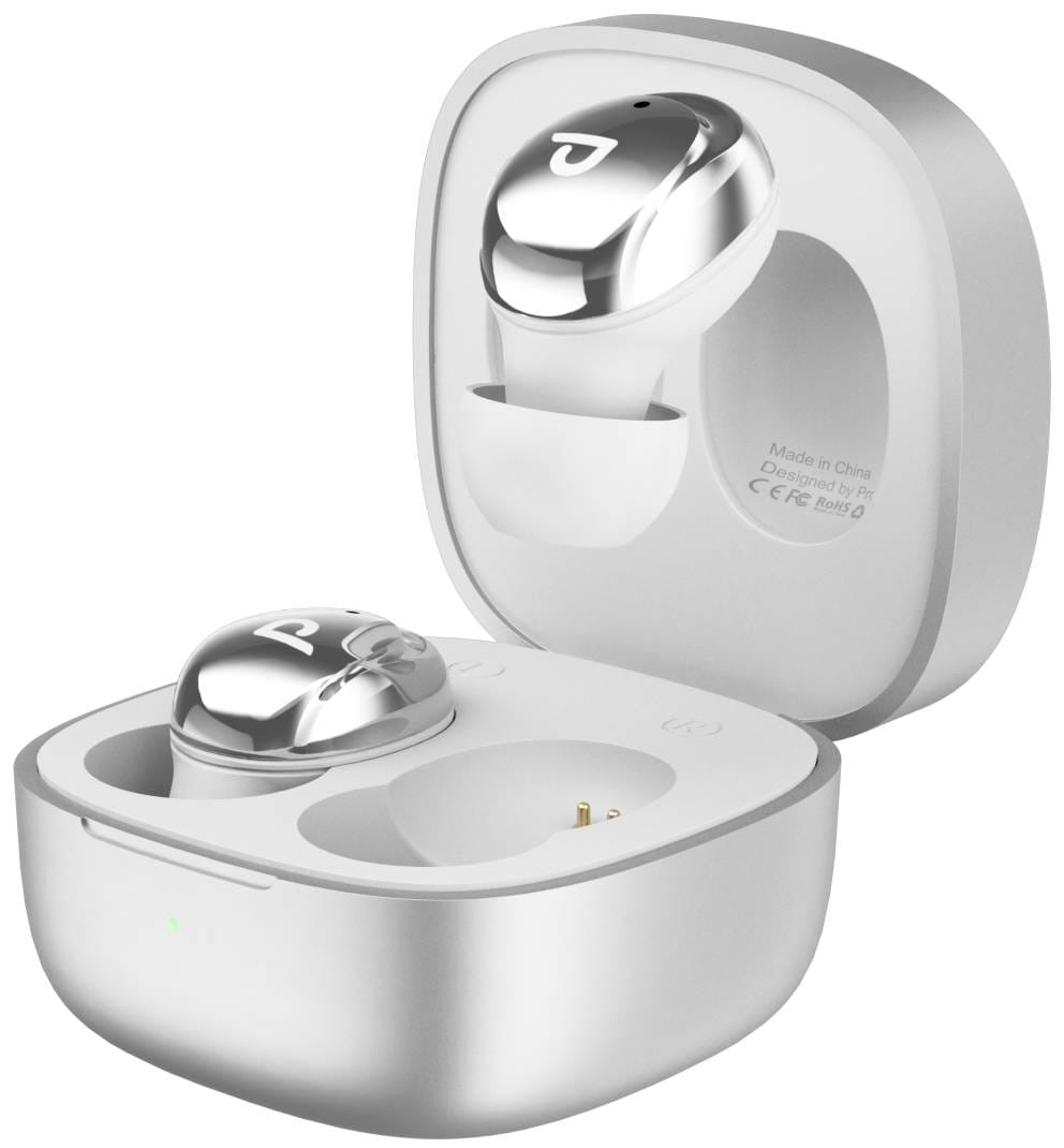 Наушники вкладыши беспроводные TWS Proove Charm silver (TWCH0001AP06)