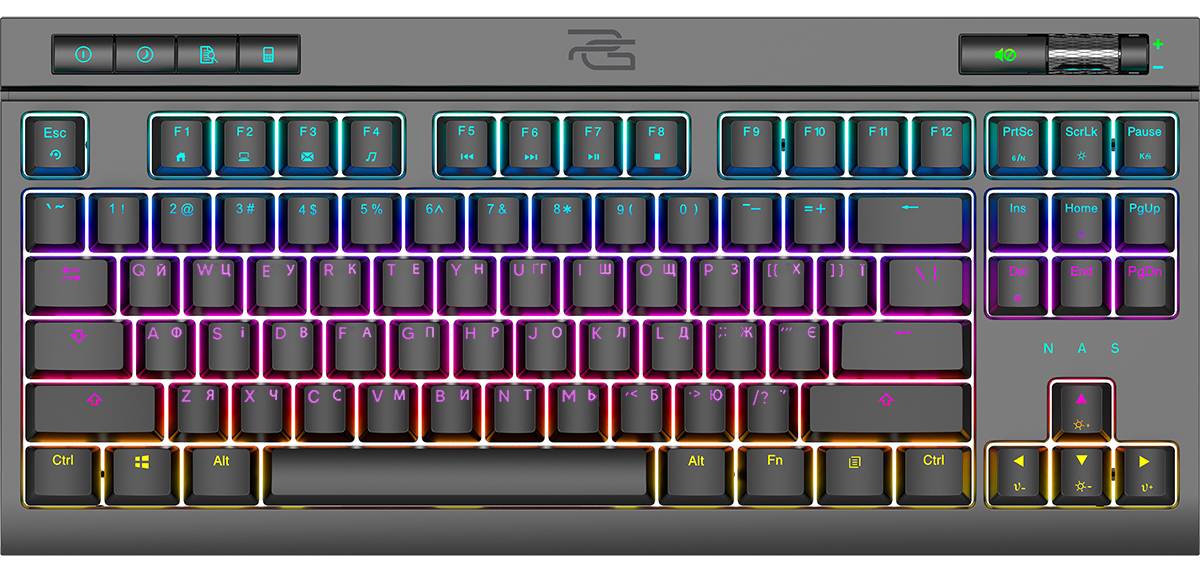 Клавиатура проводная игровая Proove Gaming Sideswap (Ukraine Layout) Black (CKSI00022401)