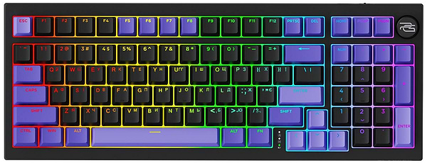 Фото - Клавіатура бездротова ігрова Proove Gaming Slicker Pro  (Ukraine Layout) Black/Purple (WKSLP0022416)