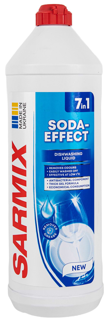 Средство для ручного мытья посуды SARMIX Сода Эффект 900 мл