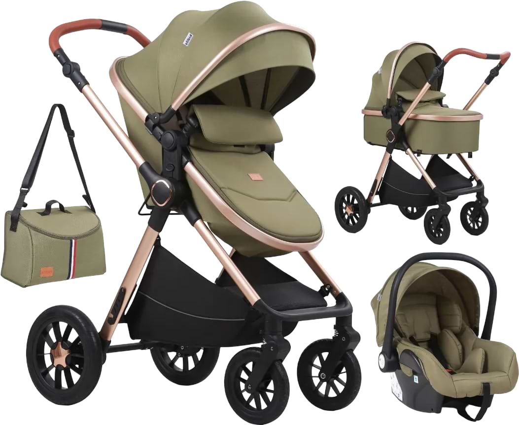 Коляска универсальная 2 в 1 Kidilo H2D (Green) - Фото 1