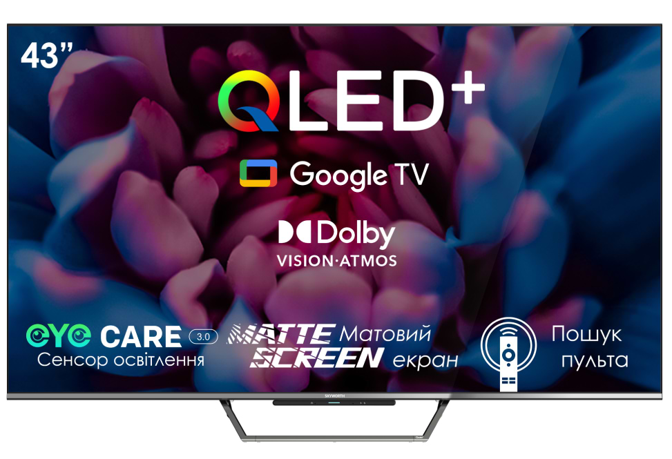 Телевизор Skyworth 43Q66G AI QLED+ Dolby Vision/Atmos - Фото 1