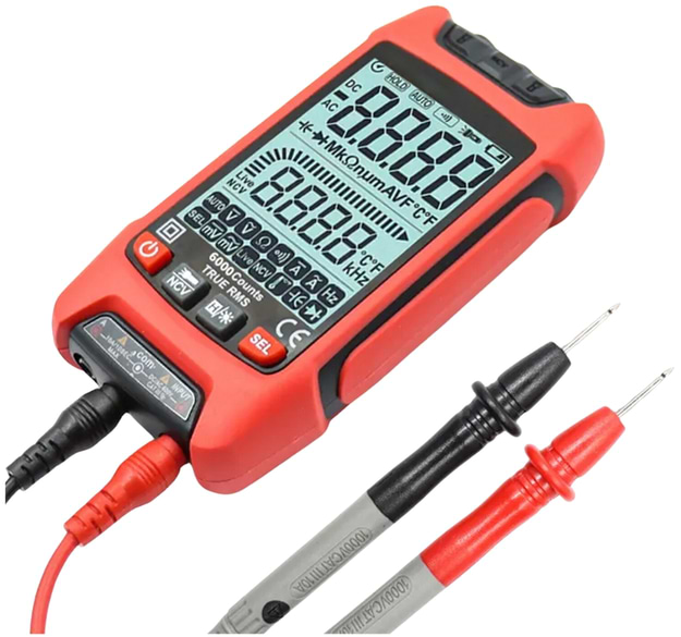 Вимірювальний пристрій Kingsdun Мультіметр KS-7080025-Red