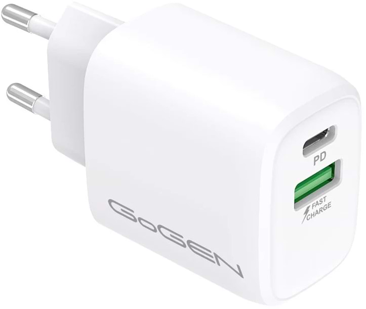 Сетевое зарядное устройство Gogen 1 x USB-C 20W (GOGACHPDQ220W)