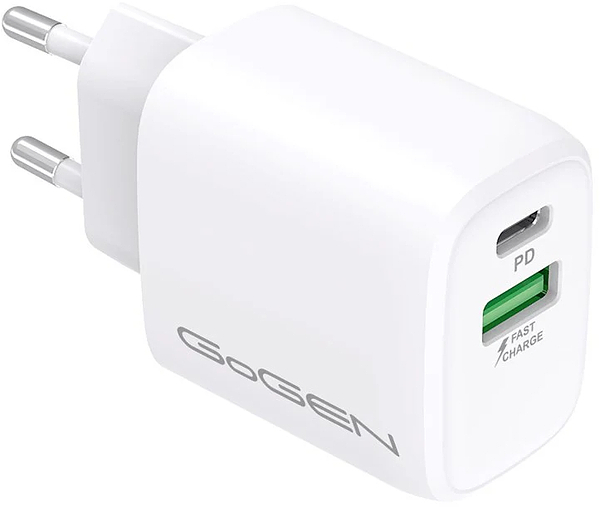 Фото - Сетевое зарядное устройство Gogen 1 x USB-C 20W (GOGACHPDQ220W) Фото - Сетевое зарядное устройство Gogen 1 x USB-C 20W (GOGACHPDQ220W)