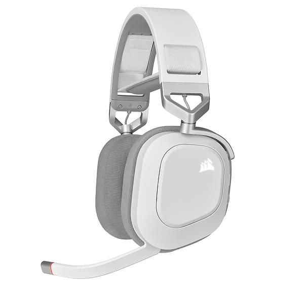 Фото - Гарнитура беспроводная игровая Corsair HS80 RGB Wireless Headset, White (CA-9011236-EU)