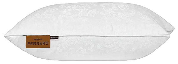 Фото - Подушка стандартна MirSon №15-83 Ferrero Бавовна White середня 50х70 (2200011167442)
