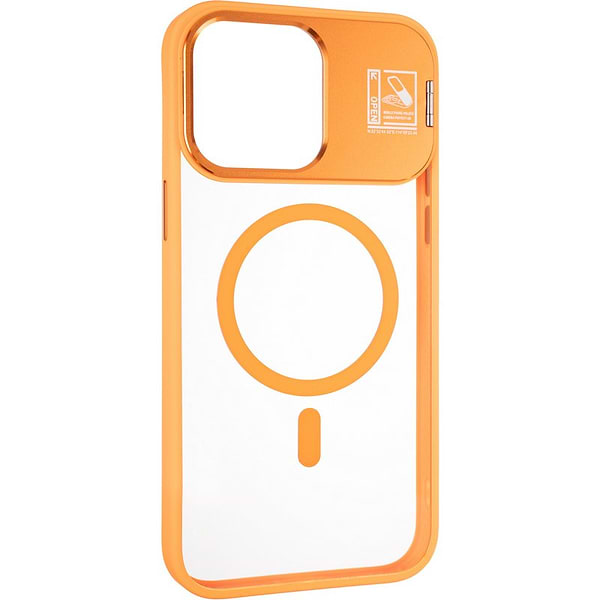 Фото - Чохол для смартфону Gelius Yoga Case Camera stand MagSafe for iPhone 15 Pro Max Flame Orange (98596)