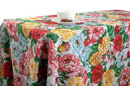 Скатертина квадратна Руно 150х150 (231.114_Троянди_1)