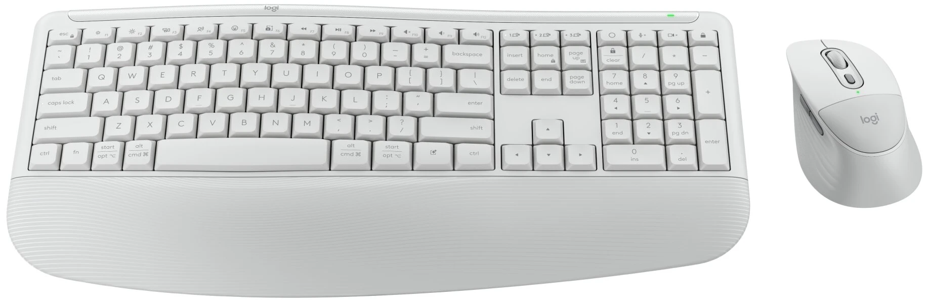 Клавиатура+мышь беспроводная Logitech Signature Comfort Plus MK880 Off-White (920-014033)
