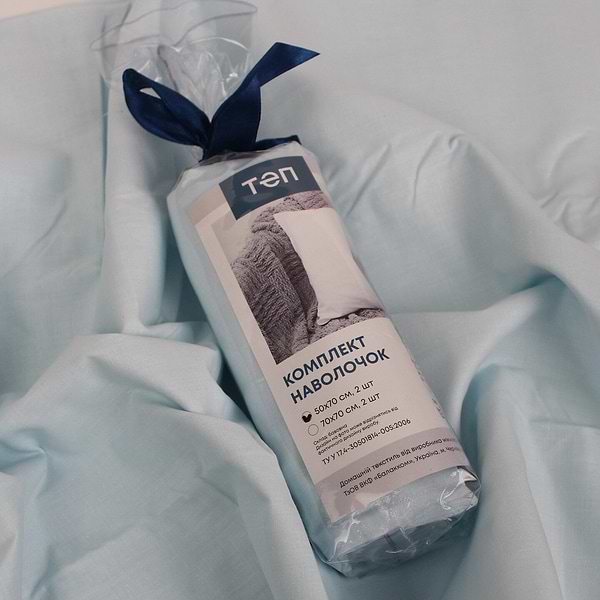 Фото - Наволочка ТЕП 70х70 см 13-4410 TCX Light Blue (2-04245_32270)