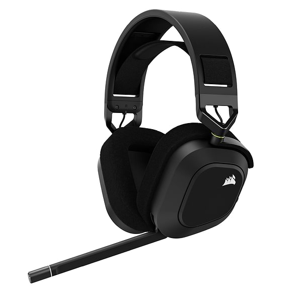 Фото - Гарнитура беспроводная игровая Corsair HS80 RGB Wireless Headset, Carbon (CA-9011235-EU)