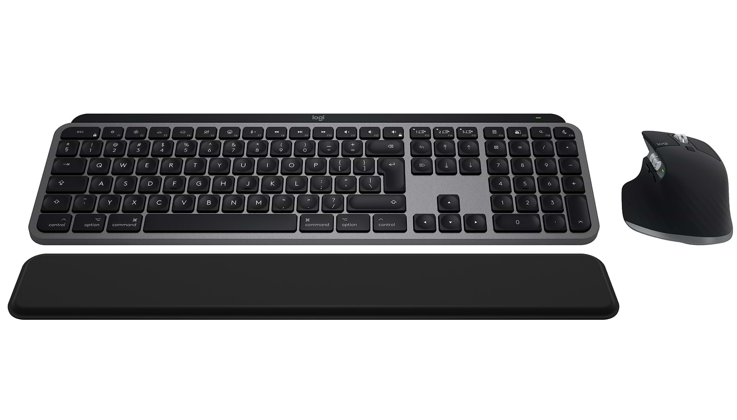 Клавіатура + миша бездротова Logitech MX Keys S Combo for Mac Space Grey (920-012845) - Фото 1