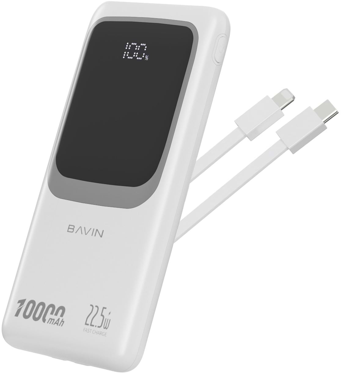 Батарея мобільна Bavin PC1029S 10000 mAh FAST CHARGING 22.5W White (Y-PC1029S WH) - Фото 1