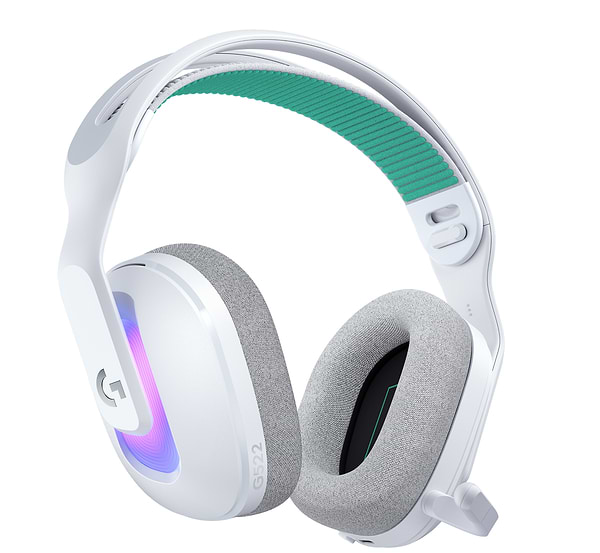 Фото - Гарнітура бездротова ігрова Logitech G522 LightSpeed Wireless Gaming Headset White (981-001550)