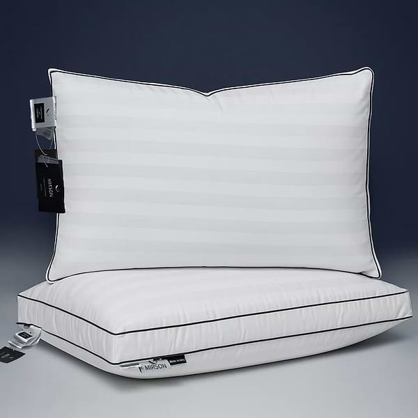 Фото - Подушка стандартна MirSon бавовняна 1503 Royal Pearl DeLuxe Висока 50х70 см (2200001541412)