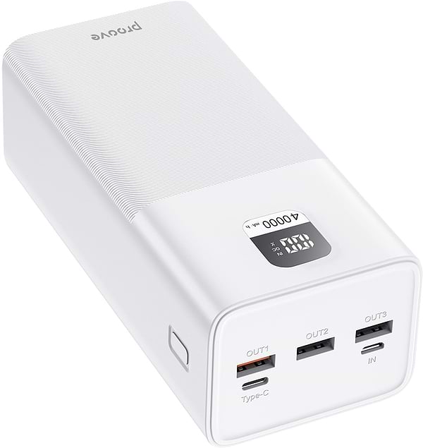 Фото - Батарея мобильная Proove Giant 100W 40000mAh white (2001001957629)