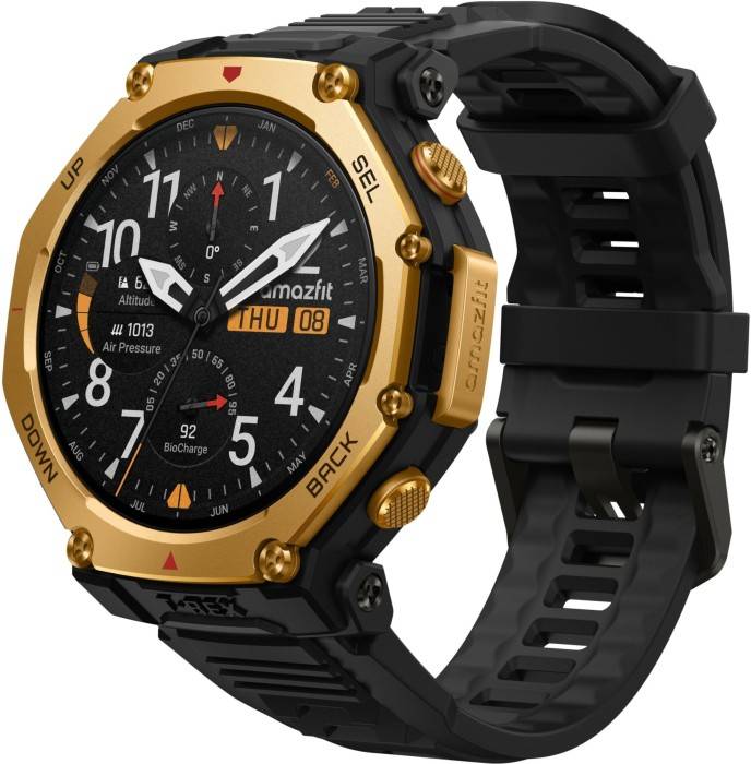 Смарт-часы Amazfit T-Rex 3 Pro 48mm W2444OV5N Black Gold - Фото 1