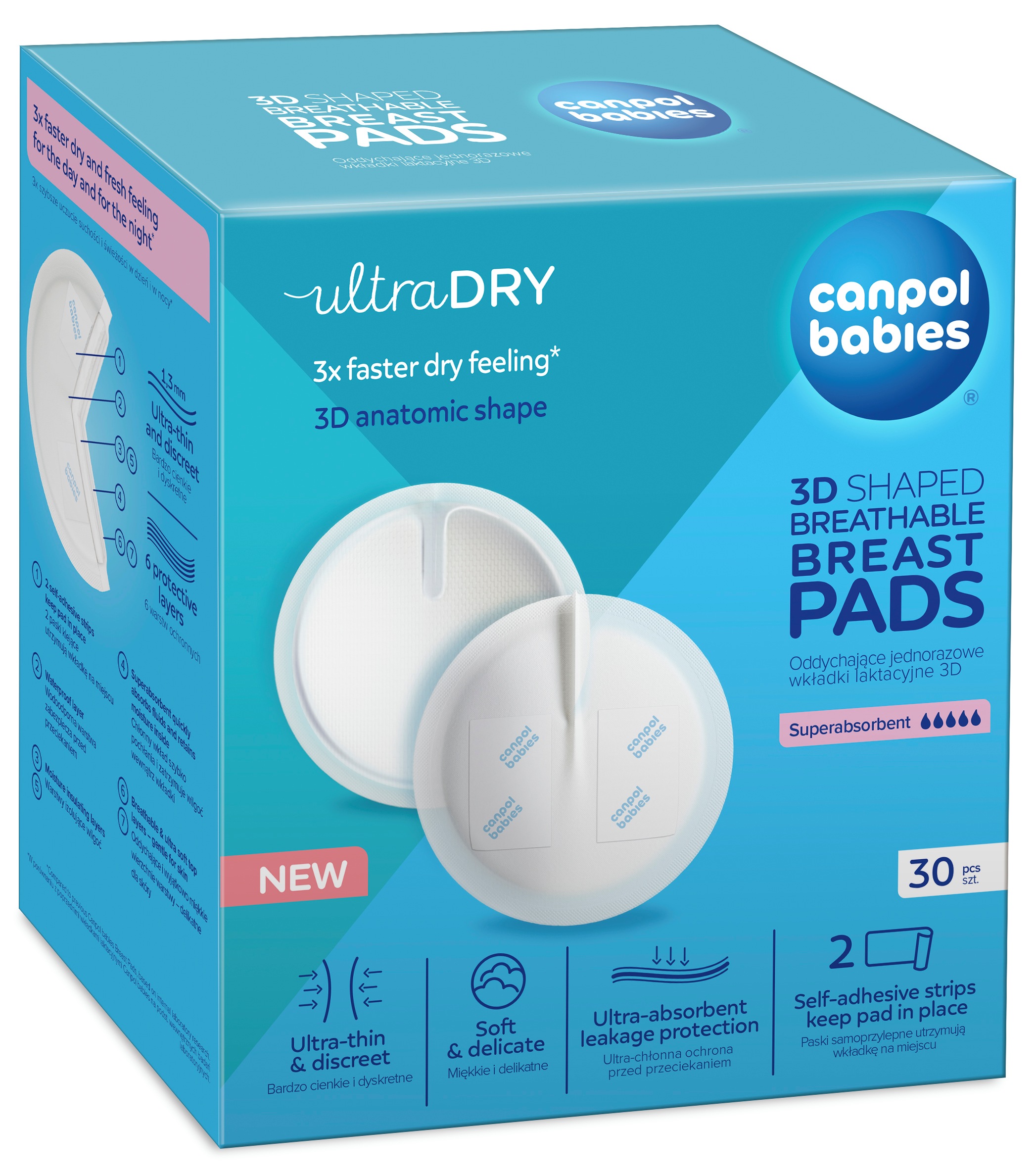 Купити Прокладки для грудей Canpol babies одноразові, 30 шт. (1/653) - Фото 1 Прокладки для грудей Canpol babies одноразові, 30 шт. (1/653) - Фото 1