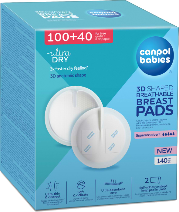 Прокладки для груди Canpol babies одноразовые 140 шт. (1/654) - Фото 1